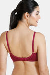 Rosaline Essentials Double Layered Non Wired 3/4th Coverage T-Shirt Bra - Purple Potion — thumbnail 4