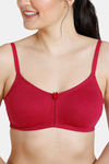 Zivame Essentials Double Layered Non Wired Full Coverage Bra - Red — thumbnail 5