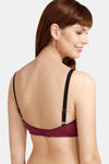 Rosaline Single Layered Non Wired Full Coverage Bra - Maroon — thumbnail 2