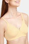 Rosaline All Day Comfort Full Coverage Crossover Style Bra- Skin — thumbnail 4