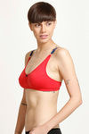 Rosaline Essentials Single Layered Non Wired 3/4th Coverage Bra - Red — thumbnail 2