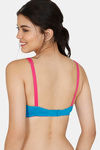 Rosaline Essentials Single Layered Non Wired 3/4th Coverage Bra - Turquoise — thumbnail 2