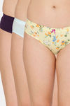Leading Lady Medium Rise Three-Fourth Coverage Hipster Panty (Pack of 3) - Multicolor — thumbnail 1