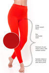 Zivame PowerStretch Seamless Toning Leggings-Red — thumbnail 2