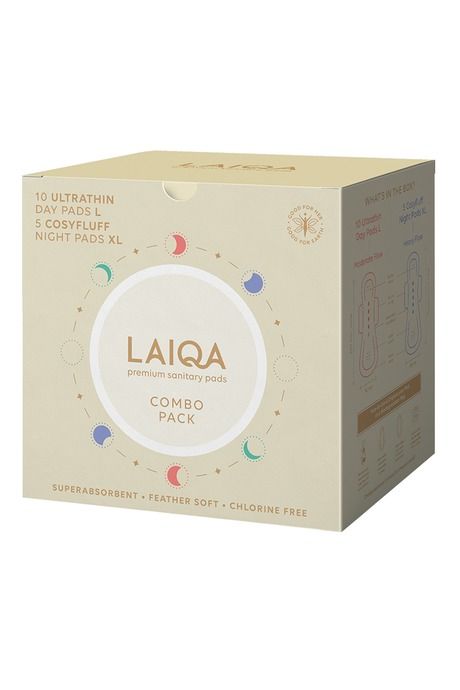 LAIQA Premium Sanitary Pads Combo Pack (Day Pads 10's + Night Pads 5's) — image 6