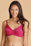 Lovable Single Layered WireFree Full Coverage Bra- Fuchsia — thumbnail 1