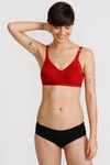 Lovable Single Layered Shaping Wirefree Bra- Maroon — thumbnail 4