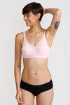 Lovable Single Layered Shaping Wirefree Bra- Pink — thumbnail 4