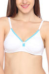 Lovable Double Layered Non Wired  Bra - White — thumbnail 3