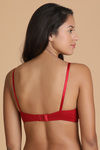 Lovable Double Layered Seamless Crossover Wirefree Bra- Maroon — thumbnail 2