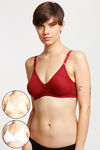 Lovable Double Layered Wirefree Bra (Pack Of 3) - Assorted — thumbnail 11