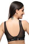 Lovable Medium Impact Sports Bra - Black N White — thumbnail 2