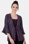 Adorenite Relaxed Fit Viscose Sleep Shrug - Grey — thumbnail 1