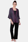 Adorenite Relaxed Fit Viscose Sleep Shrug - Grey — thumbnail 4