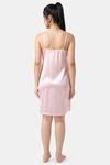 Adorenite Relaxed Fit Satin Nightwear + Robe - Pink — thumbnail 4