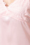 Adorenite Relaxed Fit Satin Nightwear + Robe - Pink — thumbnail 7