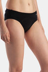 Lavos High Rise No Stain Period Hipster Brief - Black — thumbnail 2