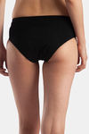 Lavos High Rise No Stain Period Hipster Brief - Black — thumbnail 3