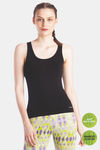 Lavos Bamboo Cotton Camisole - Black — thumbnail 2