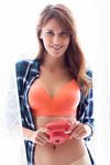 Zivame Feather Light Padded Non Wired Full Coverage T-Shirt Bra-Salmon Pink — thumbnail 1