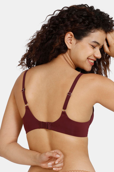 Marks & Spencer Padded Wired Full Coverage T-Shirt Bra - Bordeaux — image 2
