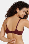 Marks & Spencer Padded Wired Full Coverage T-Shirt Bra - Bordeaux — thumbnail 2
