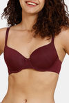 Marks & Spencer Padded Wired Full Coverage T-Shirt Bra - Bordeaux — thumbnail 4