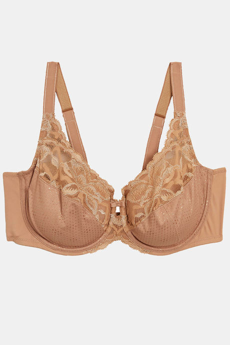 Marks & Spencer Lightly Lined Regular Wired Full Coverage Lace Bra - Rich Amber      — image 6