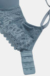 Marks & Spencer Padded Non-Wired Full Coverage Lace Bra - Grey Blue — thumbnail 3