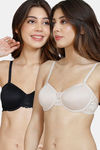 Marks & Spencer Lightly Lined Wired Full Coverage Backless Bra (Pack of 2) - Multicolor — thumbnail 1