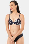 Marks & Spencer Padded Non-Wired Full Coverage T-Shirt Bra - Navy — thumbnail 2