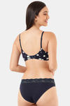 Marks & Spencer Padded Non-Wired Full Coverage T-Shirt Bra - Navy — thumbnail 3