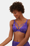 Marks & Spencer Padded Wired Full Coverage Lace Bra -Purple — thumbnail 2