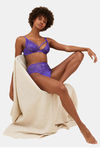 Marks & Spencer Padded Wired Full Coverage Lace Bra -Purple — thumbnail 5