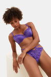 Marks & Spencer Padded Wired Full Coverage Lace Bra -Purple — thumbnail 1