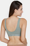 Marks & Spencer Padded Non Wired Full Coverage Cami Bra - Dusty Green — thumbnail 2