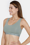 Marks & Spencer Padded Non Wired Full Coverage Cami Bra - Dusty Green — thumbnail 3