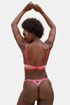 Marks & Spencer Padded Wired Full Coverage Lace Bra -Pink Mix — thumbnail 3