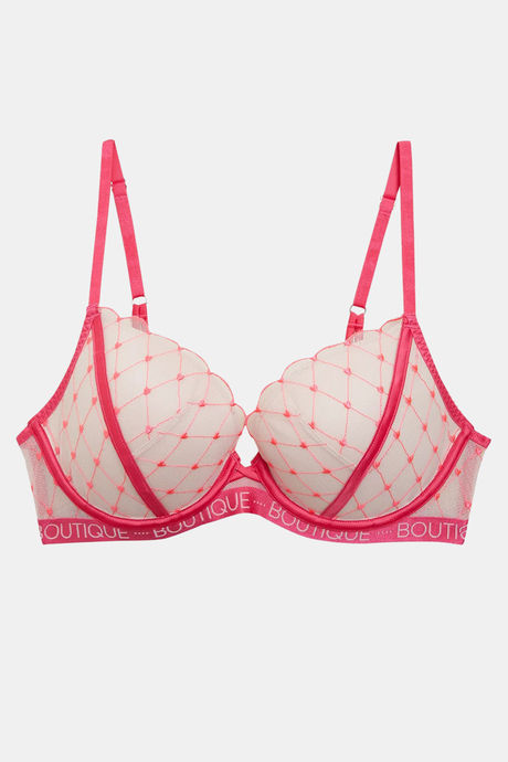 Marks & Spencer Padded Wired Full Coverage Lace Bra -Pink Mix — image 5