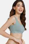 Marks & Spencer Padded Non Wired Full Coverage Cami Bra - Dusty Green — thumbnail 2