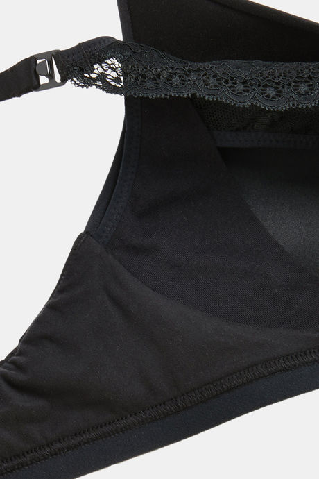 Marks & Spencer Padded Wired Full Coverage Lace Bra - Black — image 3