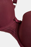 Marks & Spencer Padded Wired Full Coverage T-Shirt Bra  - Bordeaux — thumbnail 2