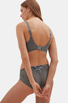 Marks & Spencer Padded Wired Full Coverage Lace Bra - Dark Grey — thumbnail 2