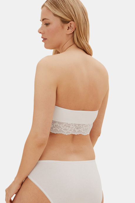 Marks & Spencer Padded Non Wired Full Coverage Lace Bra - White — image 3