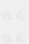 Marks & Spencer Lightly Lined Non Wired Full Coverage Blouse Bra (Pack 2) - White — thumbnail 1