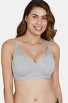 Marks & Spencer Lightly Lined Non Wired Full Coverage T-Shirt Bra - Grey Marl — thumbnail 1