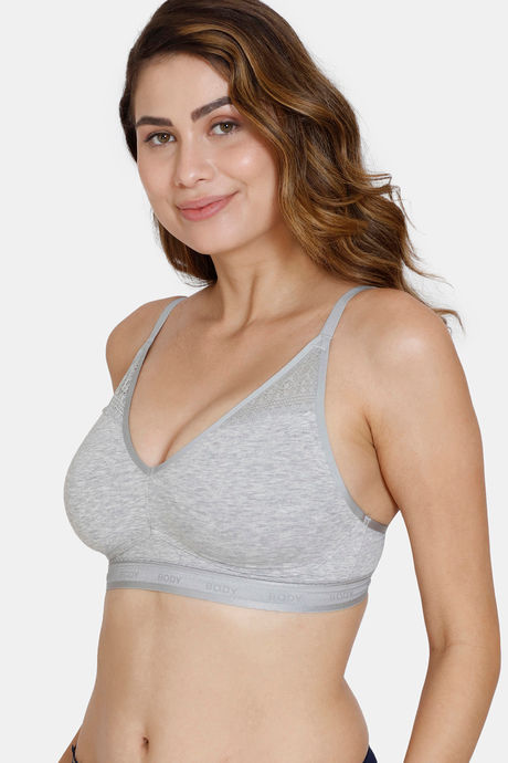 Marks & Spencer Lightly Lined Non Wired Full Coverage T-Shirt Bra - Grey Marl — image 3