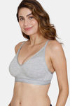 Marks & Spencer Lightly Lined Non Wired Full Coverage T-Shirt Bra - Grey Marl — thumbnail 3