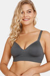 Marks & Spencer Padded Non Wired Full Coverage Cami Bra - Dark Grey — thumbnail 1