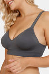 Marks & Spencer Padded Non Wired Full Coverage Cami Bra - Dark Grey — thumbnail 4